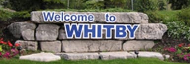 Whitby Ontario Welcome Sign
